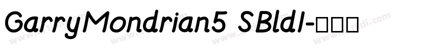 GarryMondrian5 SBldI字体转换